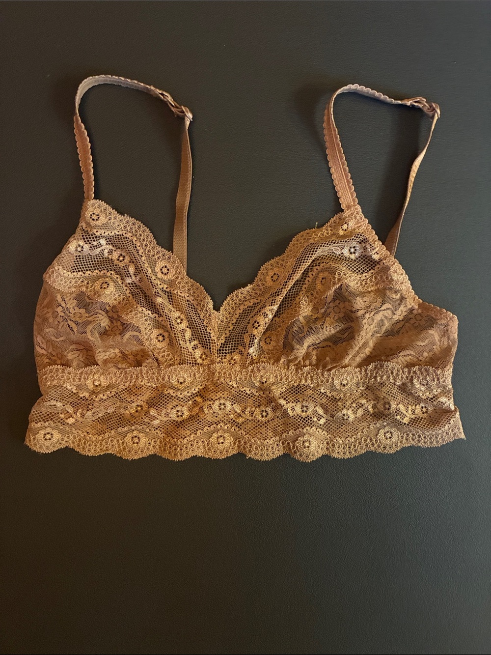 Lace Bralette in Tan - Women's Intimates